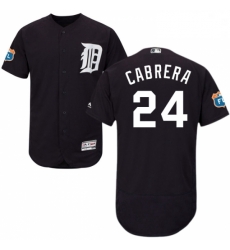 Mens Majestic Detroit Tigers 24 Miguel Cabrera Navy Blue Alternate Flex Base Authentic Collection MLB Jersey Mens Majestic Detroit Tigers 24 Miguel Cabrera Navy Blue Alternate Flex Base Authentic Collection MLB Jersey