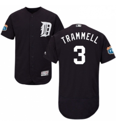 Mens Majestic Detroit Tigers 3 Alan Trammell Navy Blue Alternate Flex Base Authentic Collection MLB Jersey Mens Majestic Detroit Tigers 3 Alan Trammell Navy Blue Alternate Flex Base Authentic Collection MLB Jersey