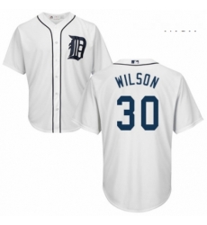 Mens Majestic Detroit Tigers 30 Alex Wilson Replica White Home Cool Base MLB Jersey Mens Majestic Detroit Tigers 30 Alex Wilson Replica White Home Cool Base MLB Jersey