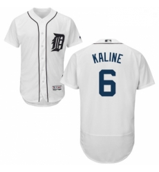 Mens Majestic Detroit Tigers 6 Al Kaline White Home Flex Base Authentic Collection MLB Jersey Mens Majestic Detroit Tigers 6 Al Kaline White Home Flex Base Authentic Collection MLB Jersey