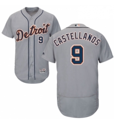 Mens Majestic Detroit Tigers 9 Nick Castellanos Grey Road Flex Base Authentic Collection MLB Jersey Mens Majestic Detroit Tigers 9 Nick Castellanos Grey Road Flex Base Authentic Collection MLB Jersey
