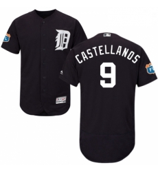 Mens Majestic Detroit Tigers 9 Nick Castellanos Navy Blue Alternate Flex Base Authentic Collection MLB Jersey Mens Majestic Detroit Tigers 9 Nick Castellanos Navy Blue Alternate Flex Base Authentic Collection MLB Jersey