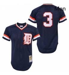 Mens Mitchell and Ness Detroit Tigers 3 Alan Trammell Replica Blue Throwback MLB Jersey Mens Mitchell and Ness Detroit Tigers 3 Alan Trammell Replica Blue Throwback MLB Jersey