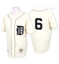 Mens Mitchell and Ness Detroit Tigers 6 Al Kaline Replica White Throwback MLB Jersey Mens Mitchell and Ness Detroit Tigers 6 Al Kaline Replica White Throwback MLB Jersey