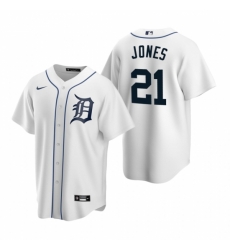 Mens Nike Detroit Tigers 21 JaCoby Jones White Home Stitched Baseball Jersey Mens Nike Detroit Tigers 21 JaCoby Jones White Home Stitched Baseball Jersey