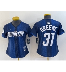 Women Detroit Tigers 31 Riley Greene 2024 Navy City Connect Cool Base Limited Stitched Baseball Jersey Women Detroit Tigers 31 Riley Greene 2024 Navy City Connect Cool Base Limited Stitched Baseball Jersey