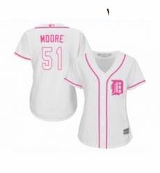 Womens Detroit Tigers 51 Matt Moore Replica White Fashion Cool Base Baseball Jersey Womens Detroit Tigers 51 Matt Moore Replica White Fashion Cool Base Baseball Jersey