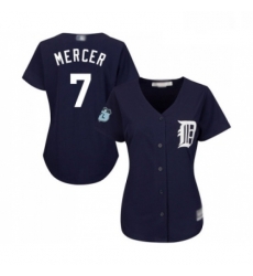 Womens Detroit Tigers 7 Jordy Mercer Replica Navy Blue Alternate Cool Base Baseball Jersey Womens Detroit Tigers 7 Jordy Mercer Replica Navy Blue Alternate Cool Base Baseball Jersey