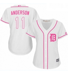 Womens Majestic Detroit Tigers 11 Sparky Anderson Authentic White Fashion Cool Base MLB Jersey Womens Majestic Detroit Tigers 11 Sparky Anderson Authentic White Fashion Cool Base MLB Jersey