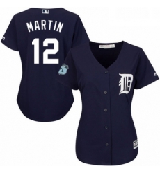 Womens Majestic Detroit Tigers 12 Leonys Martin Replica Navy Blue Alternate Cool Base MLB Jersey Womens Majestic Detroit Tigers 12 Leonys Martin Replica Navy Blue Alternate Cool Base MLB Jersey