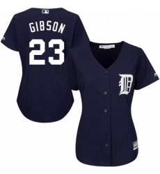 Womens Majestic Detroit Tigers 23 Kirk Gibson Replica Navy Blue Alternate Cool Base MLB Jersey Womens Majestic Detroit Tigers 23 Kirk Gibson Replica Navy Blue Alternate Cool Base MLB Jersey