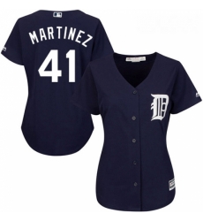 Womens Majestic Detroit Tigers 41 Victor Martinez Replica Navy Blue Alternate Cool Base MLB Jersey Womens Majestic Detroit Tigers 41 Victor Martinez Replica Navy Blue Alternate Cool Base MLB Jersey