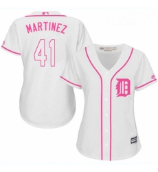 Womens Majestic Detroit Tigers 41 Victor Martinez Replica White Fashion Cool Base MLB Jersey Womens Majestic Detroit Tigers 41 Victor Martinez Replica White Fashion Cool Base MLB Jersey