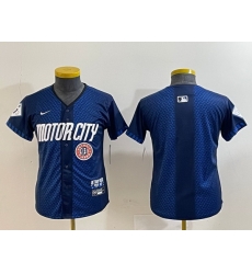 Youth Detroit Tigers Team Big Logo 2024 Navy City Connect Cool Base Limited Stitched jerseys 9 Youth Detroit Tigers Team Big Logo 2024 Navy City Connect Cool Base Limited Stitched jerseys 9