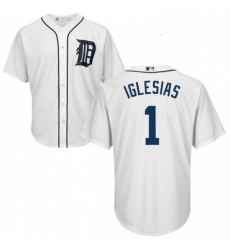 Youth Majestic Detroit Tigers 1 Jose Iglesias Authentic White Home Cool Base MLB Jersey Youth Majestic Detroit Tigers 1 Jose Iglesias Authentic White Home Cool Base MLB Jersey