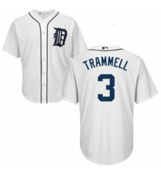 Youth Majestic Detroit Tigers 3 Alan Trammell Replica White Home Cool Base MLB Jersey Youth Majestic Detroit Tigers 3 Alan Trammell Replica White Home Cool Base MLB Jersey