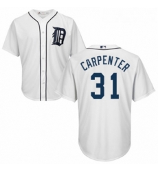 Youth Majestic Detroit Tigers 31 Ryan Carpenter Authentic White Home Cool Base MLB Jersey Youth Majestic Detroit Tigers 31 Ryan Carpenter Authentic White Home Cool Base MLB Jersey