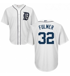 Youth Majestic Detroit Tigers 32 Michael Fulmer Authentic White Home Cool Base MLB Jersey Youth Majestic Detroit Tigers 32 Michael Fulmer Authentic White Home Cool Base MLB Jersey