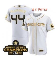 Men Houston Astros 3 Jeremy Pena 2022 World Series Champions Jersey Men Houston Astros 3 Jeremy Pena 2022 World Series Champions Jersey
