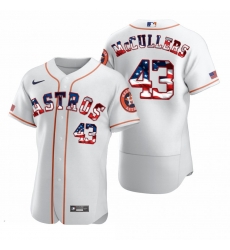 Men Houston Astros 43 Lance McCullers Jr Men Nike White Fluttering USA Flag Limited Edition Flex Base MLB Jersey Men Houston Astros 43 Lance McCullers Jr Men Nike White Fluttering USA Flag Limited Edition Flex Base MLB Jersey