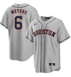 Men Houston Astros 6 Jake Meyers Grey Cool Base Stitched Baseball Jersey Men Houston Astros 6 Jake Meyers Grey Cool Base Stitched Baseball Jersey