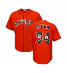 Mens Houston Astros 54 Roberto Osuna Authentic Orange Team Logo Fashion Cool Base Baseball Jersey Mens Houston Astros 54 Roberto Osuna Authentic Orange Team Logo Fashion Cool Base Baseball Jersey