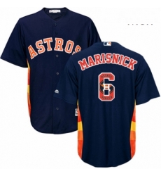 Mens Majestic Houston Astros 6 Jake Marisnick Authentic Navy Blue Team Logo Fashion Cool Base MLB Jersey Mens Majestic Houston Astros 6 Jake Marisnick Authentic Navy Blue Team Logo Fashion Cool Base MLB Jersey