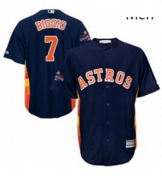 Mens Majestic Houston Astros 7 Craig Biggio Replica Navy Blue Alternate 2017 World Series Champions Cool Base MLB Jersey Mens Majestic Houston Astros 7 Craig Biggio Replica Navy Blue Alternate 2017 World Series Champions Cool Base MLB Jersey
