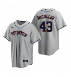 Mens Nike Houston Astros 43 Lance McCullers Gray Road Stitched Baseball Jerse Mens Nike Houston Astros 43 Lance McCullers Gray Road Stitched Baseball Jerse
