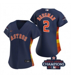 Women Houston Astros 2 Alex Bregman Navy 2022 World Series Champions Cool Base Stitched Baseball Jersey Women Houston Astros 2 Alex Bregman Navy 2022 World Series Champions Cool Base Stitched Baseball Jersey