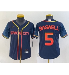 Women Houston Astros 5 Jeff Bagwell 2022 Navy City Connect Stitched Jersey Women Houston Astros 5 Jeff Bagwell 2022 Navy City Connect Stitched Jersey