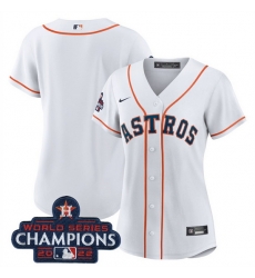 Women Houston Astros Blank White 2022 World Series Champions Cool Base Stitched Baseball Jersey Women Houston Astros Blank White 2022 World Series Champions Cool Base Stitched Baseball Jersey