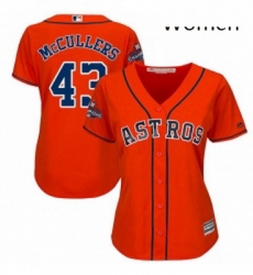 Womens Majestic Houston Astros 43 Lance McCullers Replica Orange Alternate 2017 World Series Champions Cool Base MLB Jersey Womens Majestic Houston Astros 43 Lance McCullers Replica Orange Alternate 2017 World Series Champions Cool Base MLB Jersey