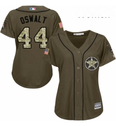 Womens Majestic Houston Astros 44 Roy Oswalt Authentic Green Salute to Service MLB Jersey Womens Majestic Houston Astros 44 Roy Oswalt Authentic Green Salute to Service MLB Jersey