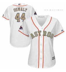 Womens Majestic Houston Astros 44 Roy Oswalt Authentic White 2018 Gold Program Cool Base MLB Jersey Womens Majestic Houston Astros 44 Roy Oswalt Authentic White 2018 Gold Program Cool Base MLB Jersey