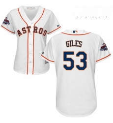 Womens Majestic Houston Astros 53 Ken Giles Authentic White Home 2017 World Series Champions Cool Base MLB Jersey Womens Majestic Houston Astros 53 Ken Giles Authentic White Home 2017 World Series Champions Cool Base MLB Jersey