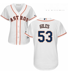 Womens Majestic Houston Astros 53 Ken Giles Authentic White Home Cool Base MLB Jersey Womens Majestic Houston Astros 53 Ken Giles Authentic White Home Cool Base MLB Jersey