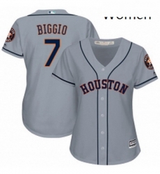 Womens Majestic Houston Astros 7 Craig Biggio Replica Grey Road Cool Base MLB Jersey Womens Majestic Houston Astros 7 Craig Biggio Replica Grey Road Cool Base MLB Jersey