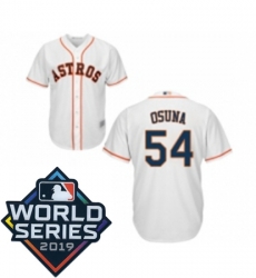 Youth Houston Astros 54 Roberto Osuna White Home Cool Base Baseball jersey Youth Houston Astros 54 Roberto Osuna White Home Cool Base Baseball jersey