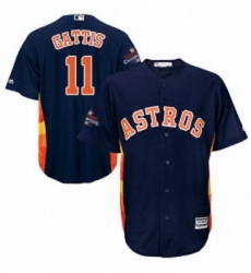 Youth Majestic Houston Astros 11 Evan Gattis Replica Navy Blue Alternate 2017 World Series Champions Cool Base MLB Jersey Youth Majestic Houston Astros 11 Evan Gattis Replica Navy Blue Alternate 2017 World Series Champions Cool Base MLB Jersey