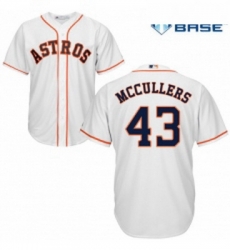 Youth Majestic Houston Astros 43 Lance McCullers Authentic White Home Cool Base MLB Jersey Youth Majestic Houston Astros 43 Lance McCullers Authentic White Home Cool Base MLB Jersey