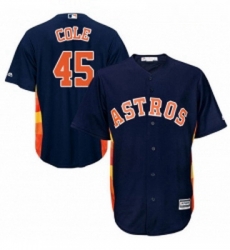 Youth Majestic Houston Astros 45 Gerrit Cole Replica Navy Blue Alternate Cool Base MLB Jersey Youth Majestic Houston Astros 45 Gerrit Cole Replica Navy Blue Alternate Cool Base MLB Jersey