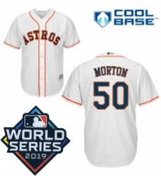 Youth Majestic Houston Astros 50 Charlie Morton White Home Cool Base Sitched 2019 World Series Patch jersey Youth Majestic Houston Astros 50 Charlie Morton White Home Cool Base Sitched 2019 World Series Patch jersey