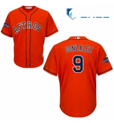 Youth Majestic Houston Astros 9 Marwin Gonzalez Authentic Orange Alternate 2017 World Series Champions Cool Base MLB Jersey Youth Majestic Houston Astros 9 Marwin Gonzalez Authentic Orange Alternate 2017 World Series Champions Cool Base MLB Jersey