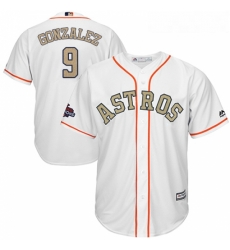 Youth Majestic Houston Astros 9 Marwin Gonzalez Authentic White 2018 Gold Program Cool Base MLB Jersey Youth Majestic Houston Astros 9 Marwin Gonzalez Authentic White 2018 Gold Program Cool Base MLB Jersey