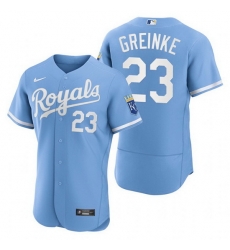 Men Kansas City Royals 23 Zack Greinke Light Blue Flex Base Stitched jersey Men Kansas City Royals 23 Zack Greinke Light Blue Flex Base Stitched jersey