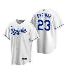 Men Kansas City Royals 23 Zack Greinke White Cool Base Stitched jersey Men Kansas City Royals 23 Zack Greinke White Cool Base Stitched jersey