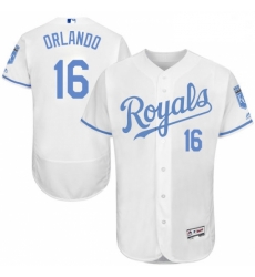 Mens Majestic Kansas City Royals 16 Paulo Orlando Authentic White 2016 Fathers Day Fashion Flex Base Jersey Mens Majestic Kansas City Royals 16 Paulo Orlando Authentic White 2016 Fathers Day Fashion Flex Base Jersey