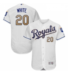 Mens Majestic Kansas City Royals 20 Frank White White Home Flex Base Authentic MLB Jersey Mens Majestic Kansas City Royals 20 Frank White White Home Flex Base Authentic MLB Jersey