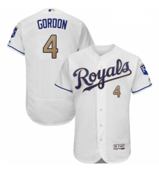 Mens Majestic Kansas City Royals 4 Alex Gordon White Home Flex Base Authentic MLB Jersey Mens Majestic Kansas City Royals 4 Alex Gordon White Home Flex Base Authentic MLB Jersey